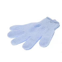 Перчатка для массажа синтетическая голубая