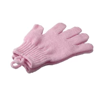 Перчатка для массажа синтетическая розовая